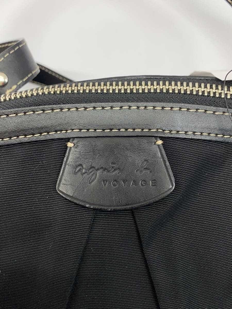agnes b VOYAGE Boston Bag Nylon BLK 5