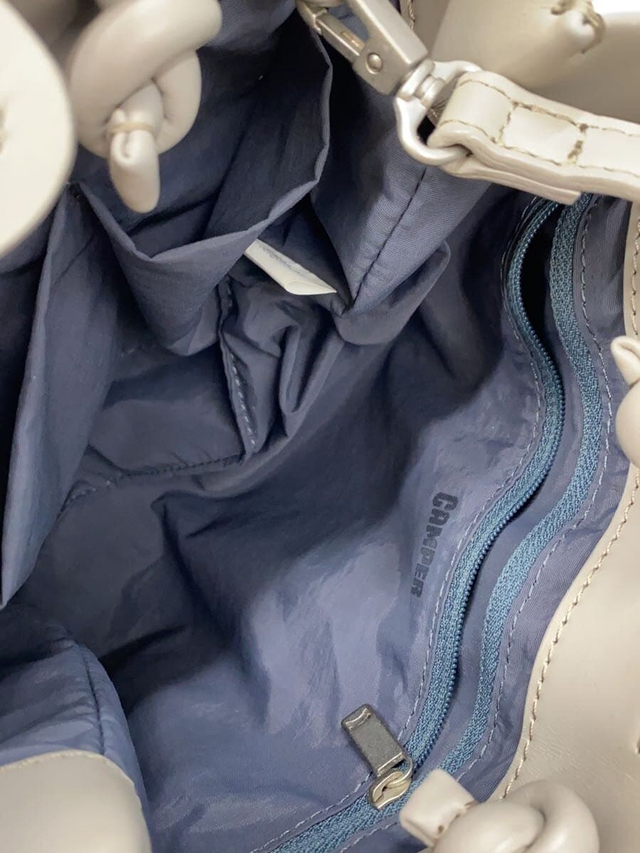 Camper shoulder bag leather GRY plain 52632-31 6