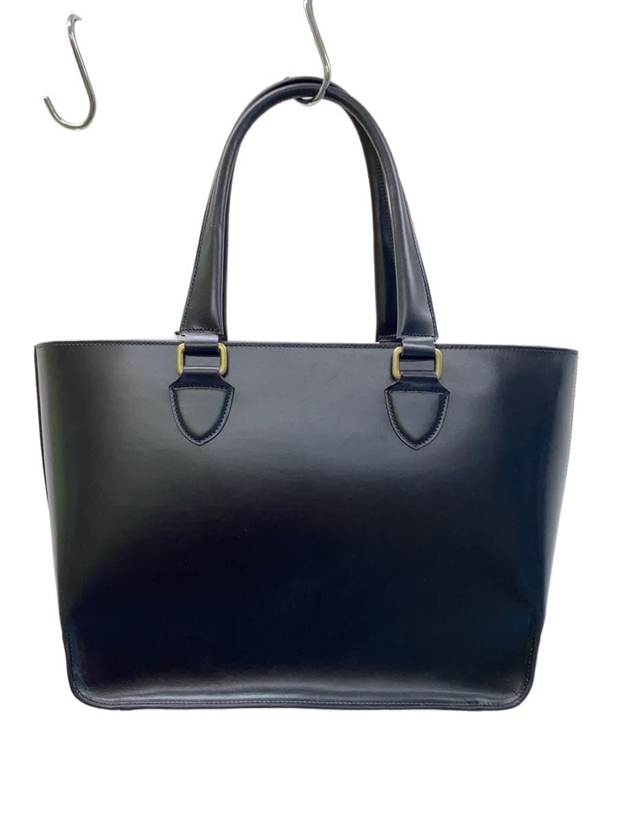 GANZO Bridle Leather Bag Leather BLK Plain 3