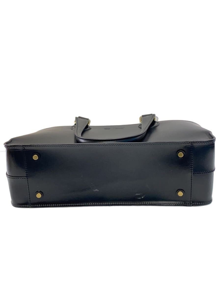 GANZO Bridle Leather Bag Leather BLK Plain 4