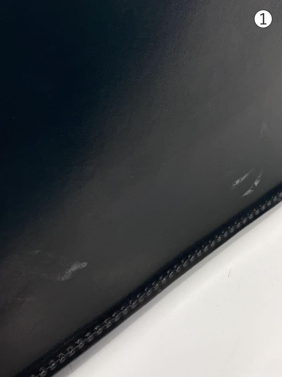 GANZO Bridle Leather Bag Leather BLK Plain 7