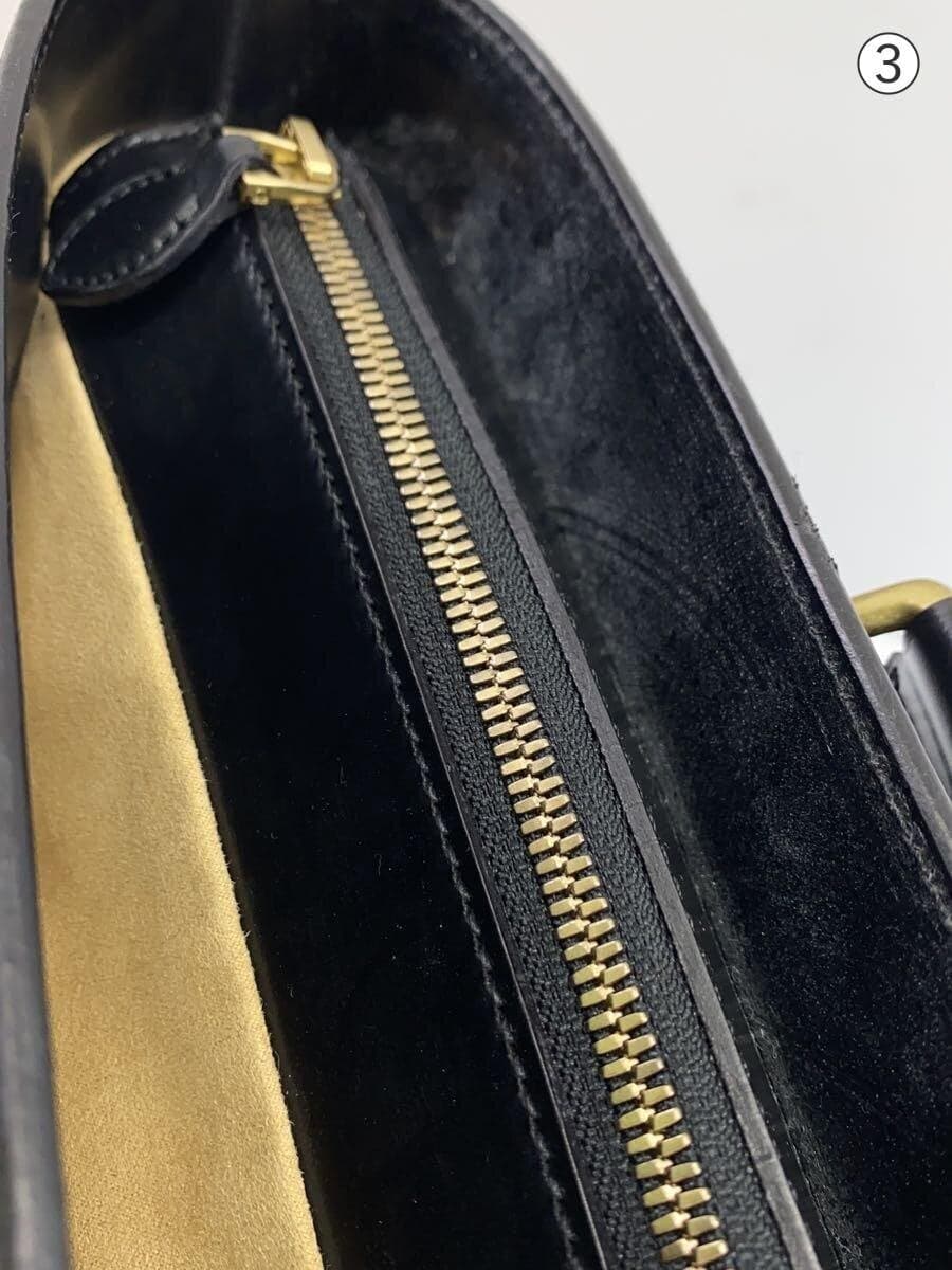 GANZO Bridle Leather Bag Leather BLK Plain 9