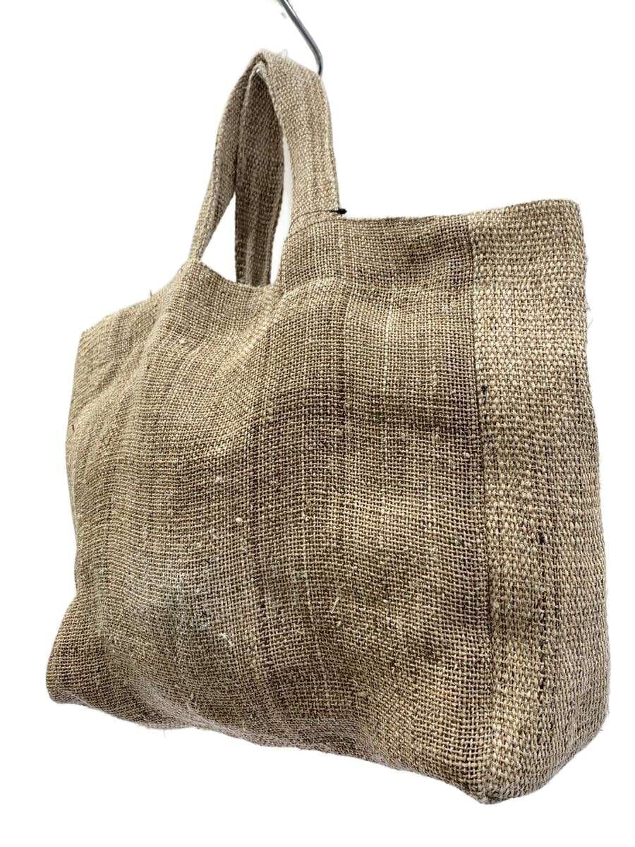 Nakagawa Masashichi Shoten Handwoven Linen Thick Yarn Bag Linen BRW Solid Color 2