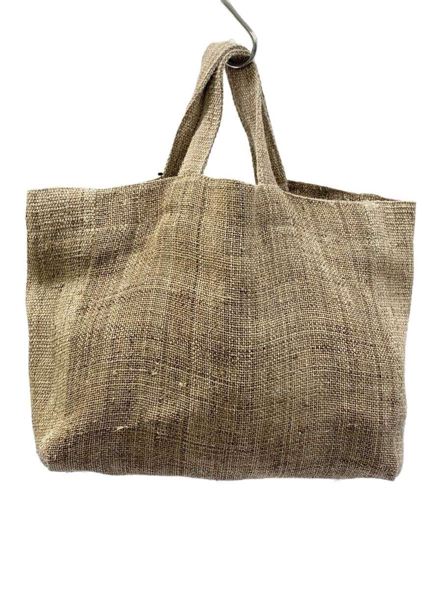 Nakagawa Masashichi Shoten Handwoven Linen Thick Yarn Bag Linen BRW Solid Color 3