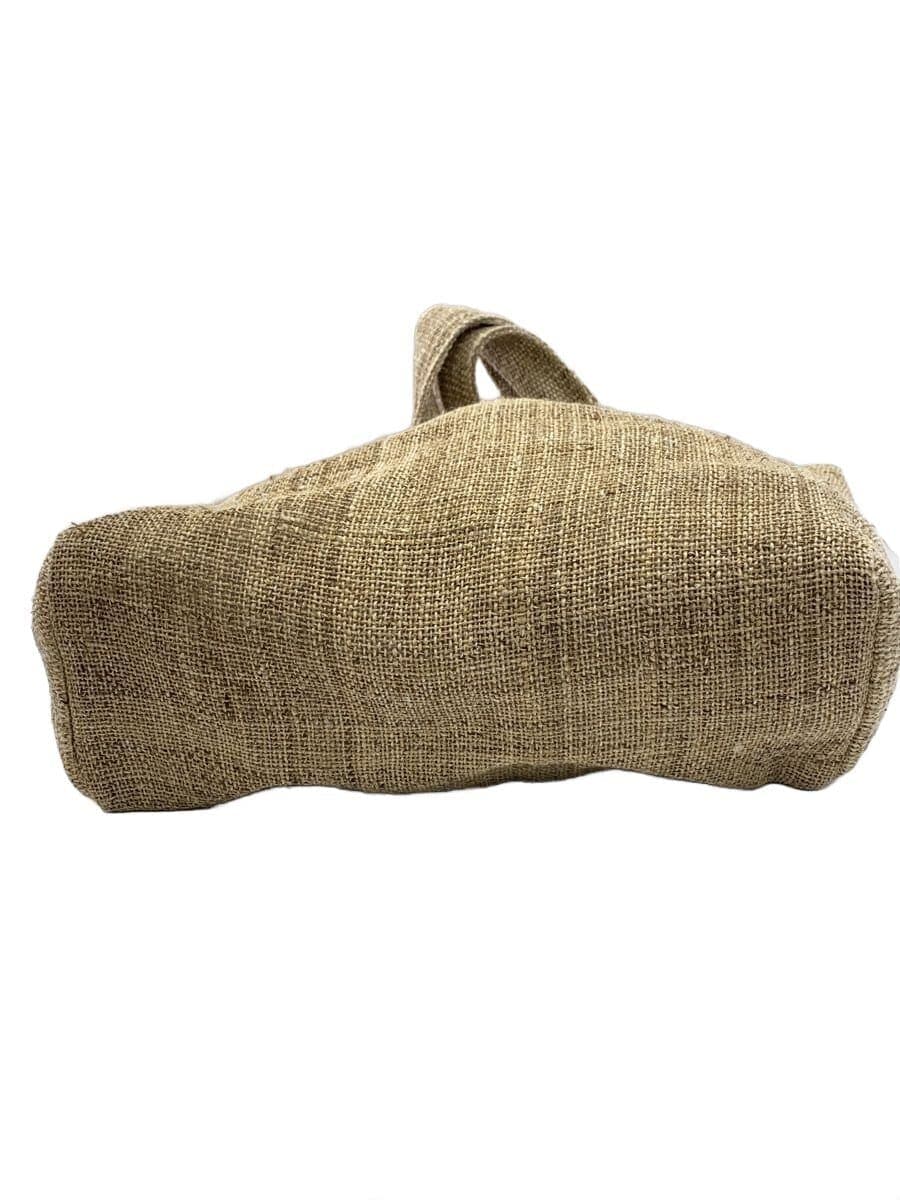 Nakagawa Masashichi Shoten Handwoven Linen Thick Yarn Bag Linen BRW Solid Color 4