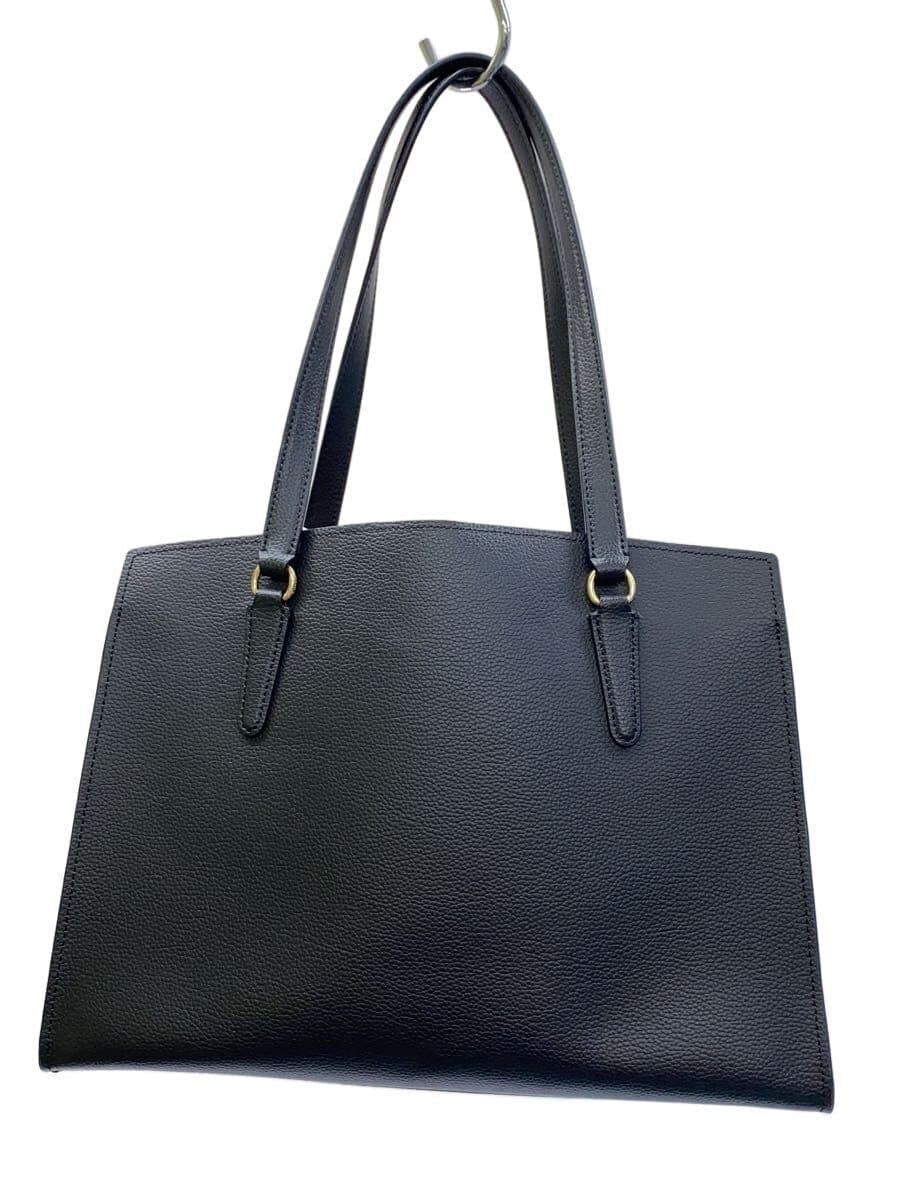 COACH Tatum Carryall Leather BLK Solid C4078 3