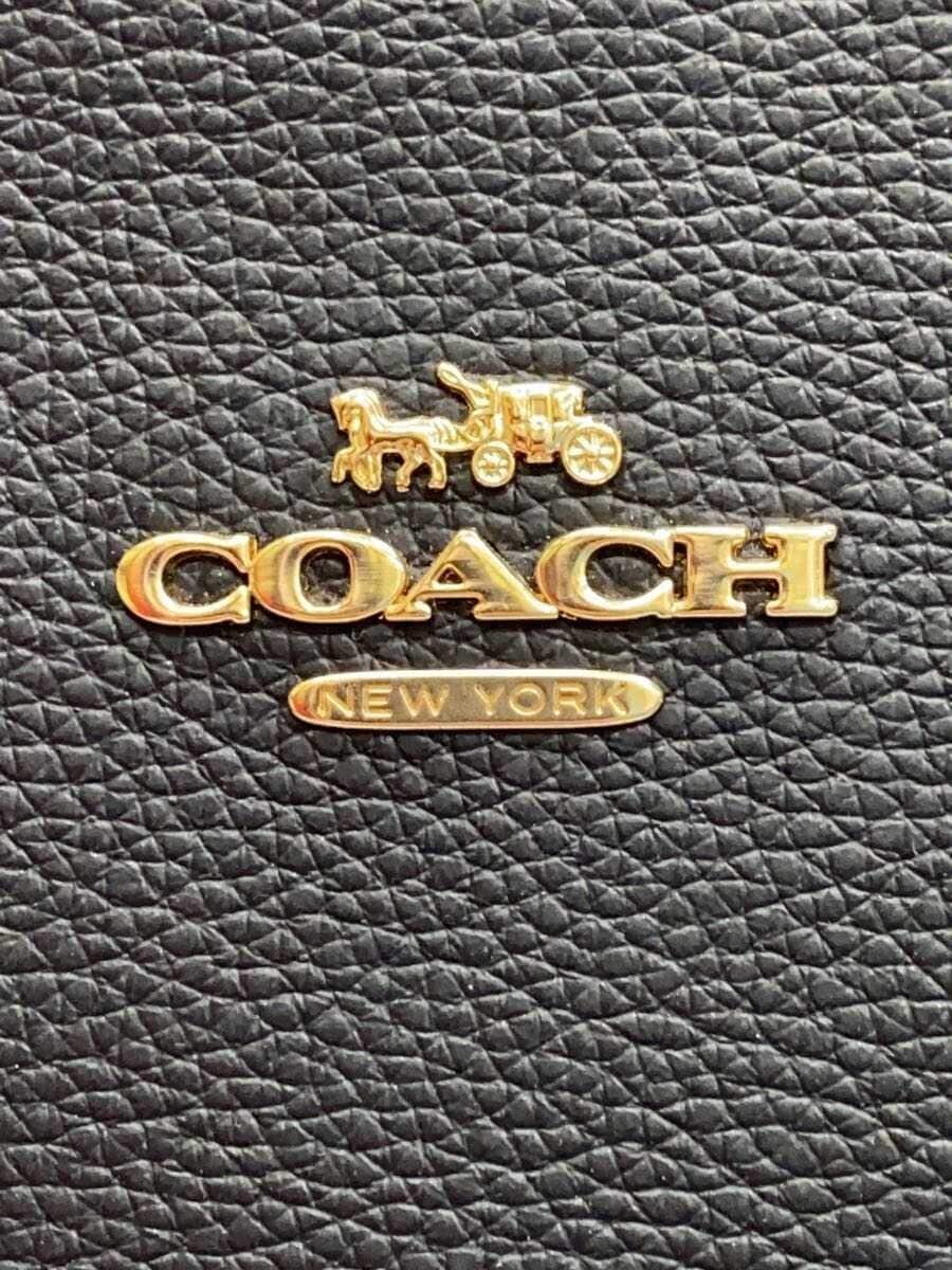 COACH Tatum Carryall Leather BLK Solid C4078 5