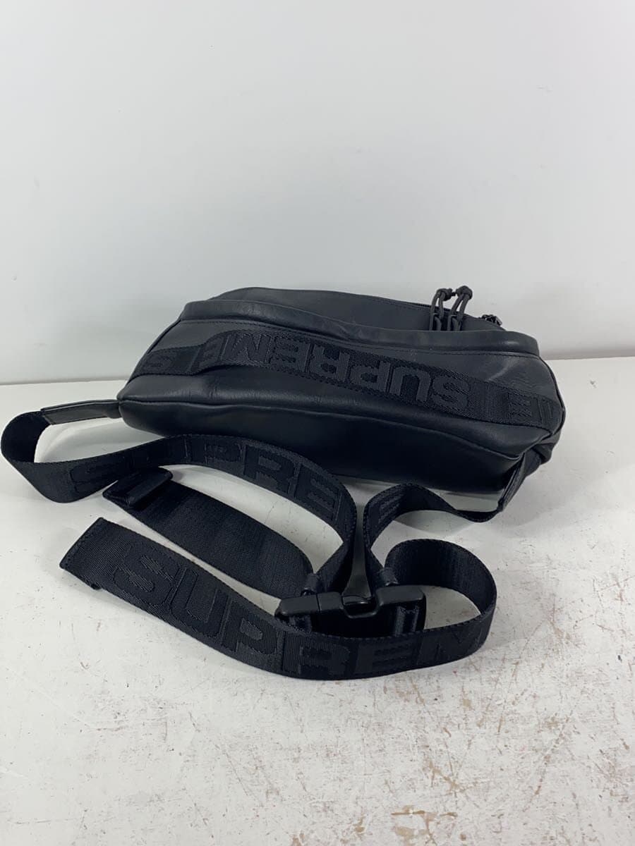 Supreme Waist Bag Leather BLK Solid 3