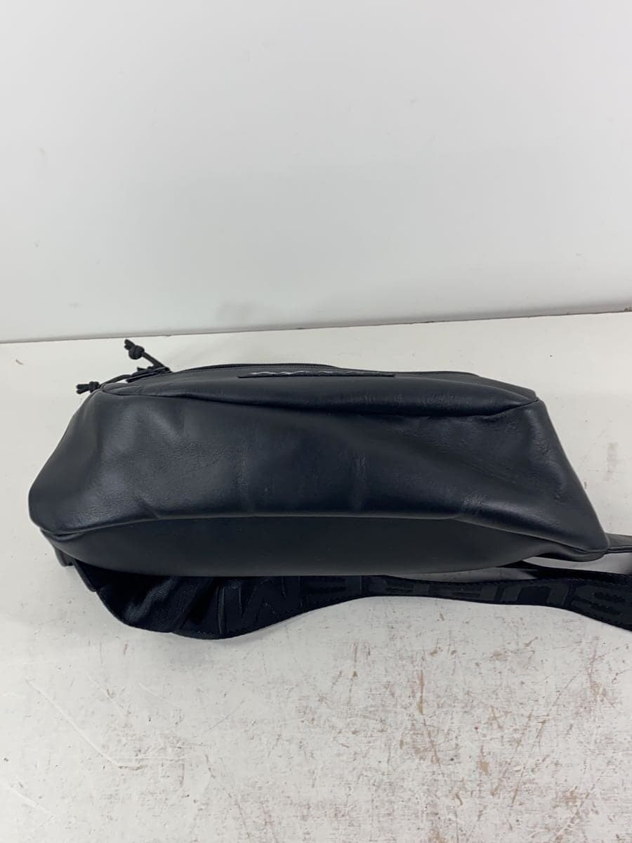 Supreme Waist Bag Leather BLK Solid 4