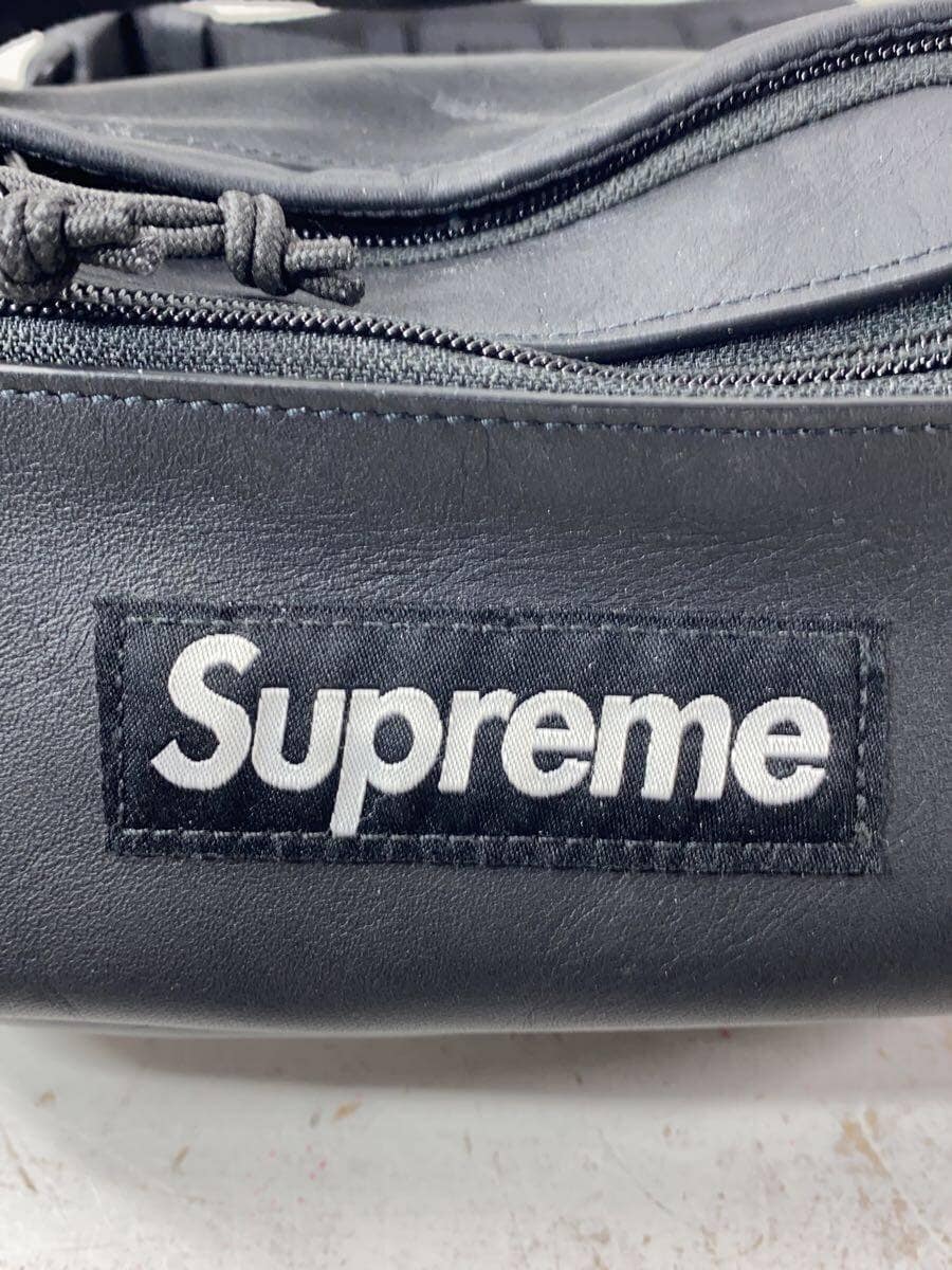 Supreme Waist Bag Leather BLK Solid 5