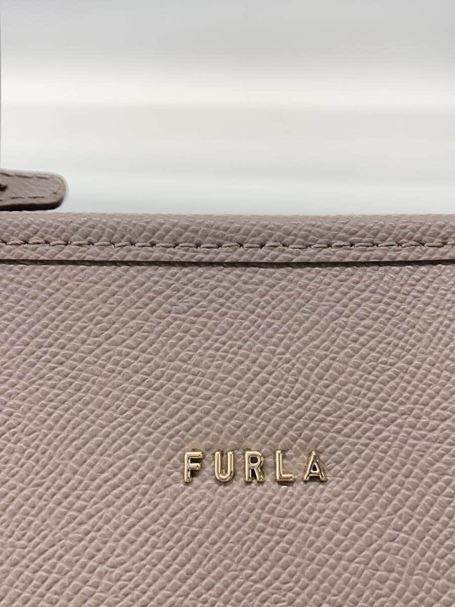 FURLA Tote Bag Leather BEG Solid 5