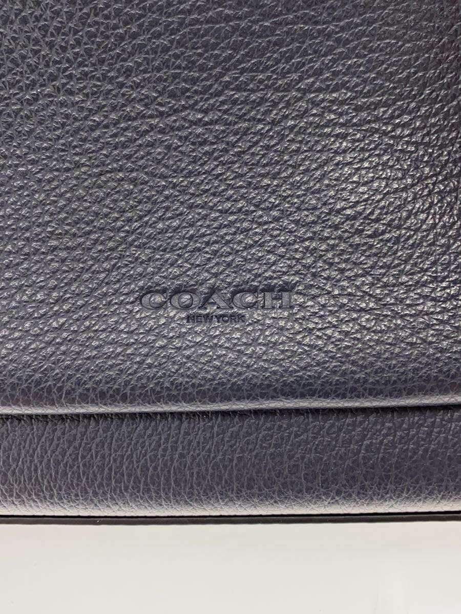 COACH Shoulder Bag Leather NVY Solid CE682 5