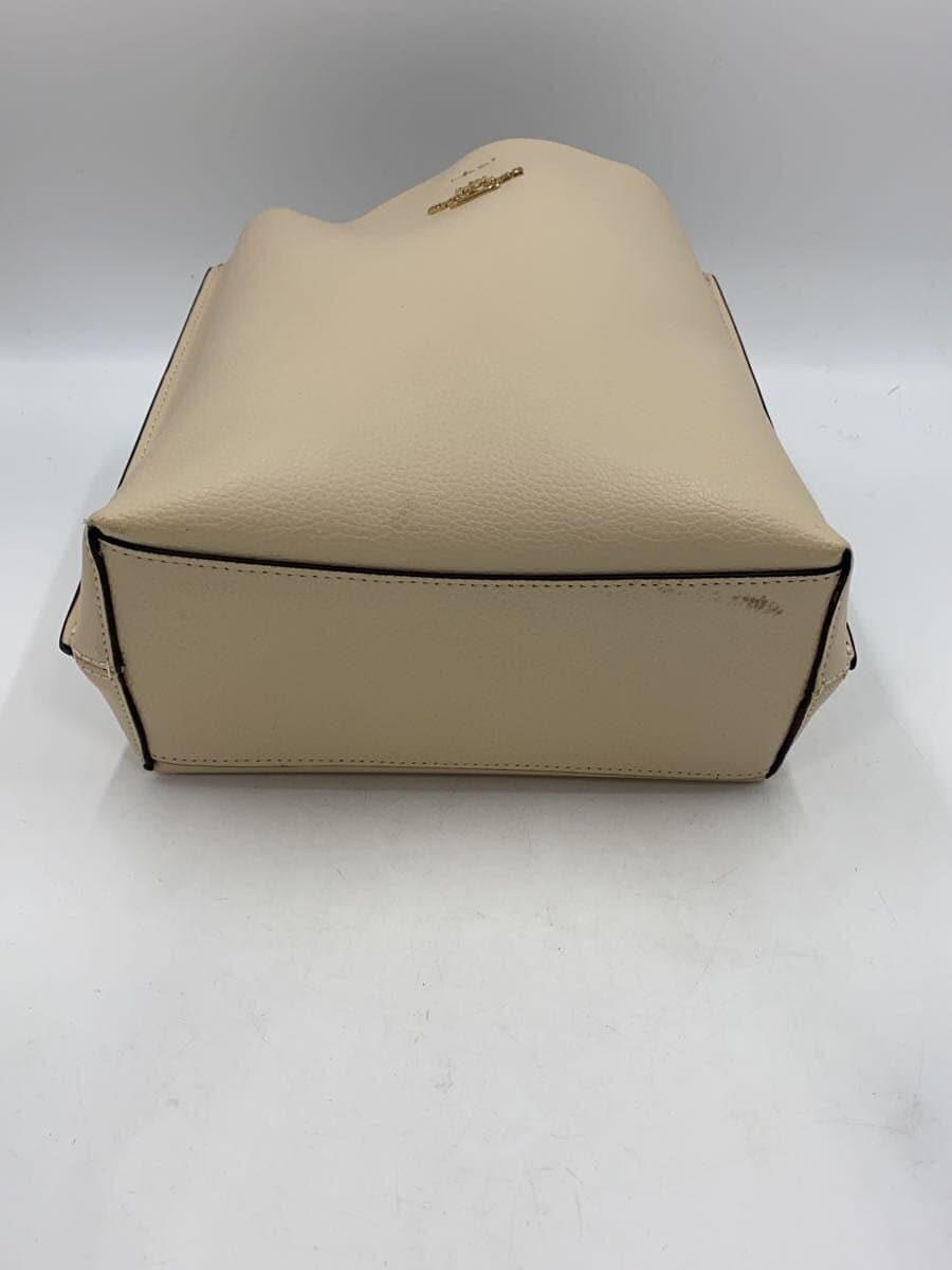 COACH Shoulder Bag Leather CRM 4