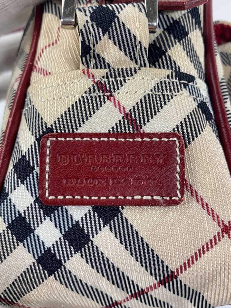 BURBERRY BLUE LABEL Shoulder Bag Canvas BEG Check ZAE73-300-43 5