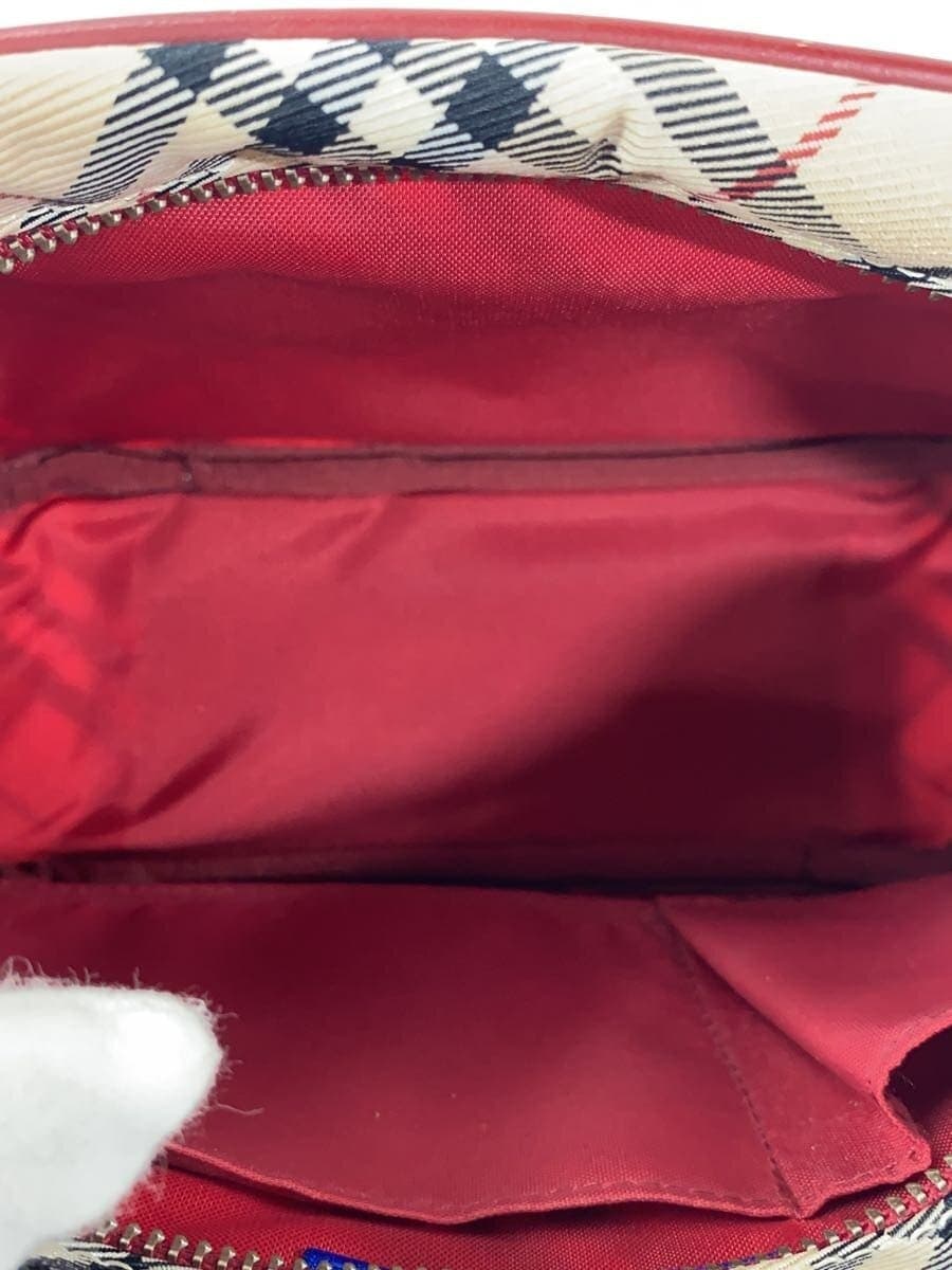 BURBERRY BLUE LABEL Shoulder Bag Canvas BEG Check ZAE73-300-43 6