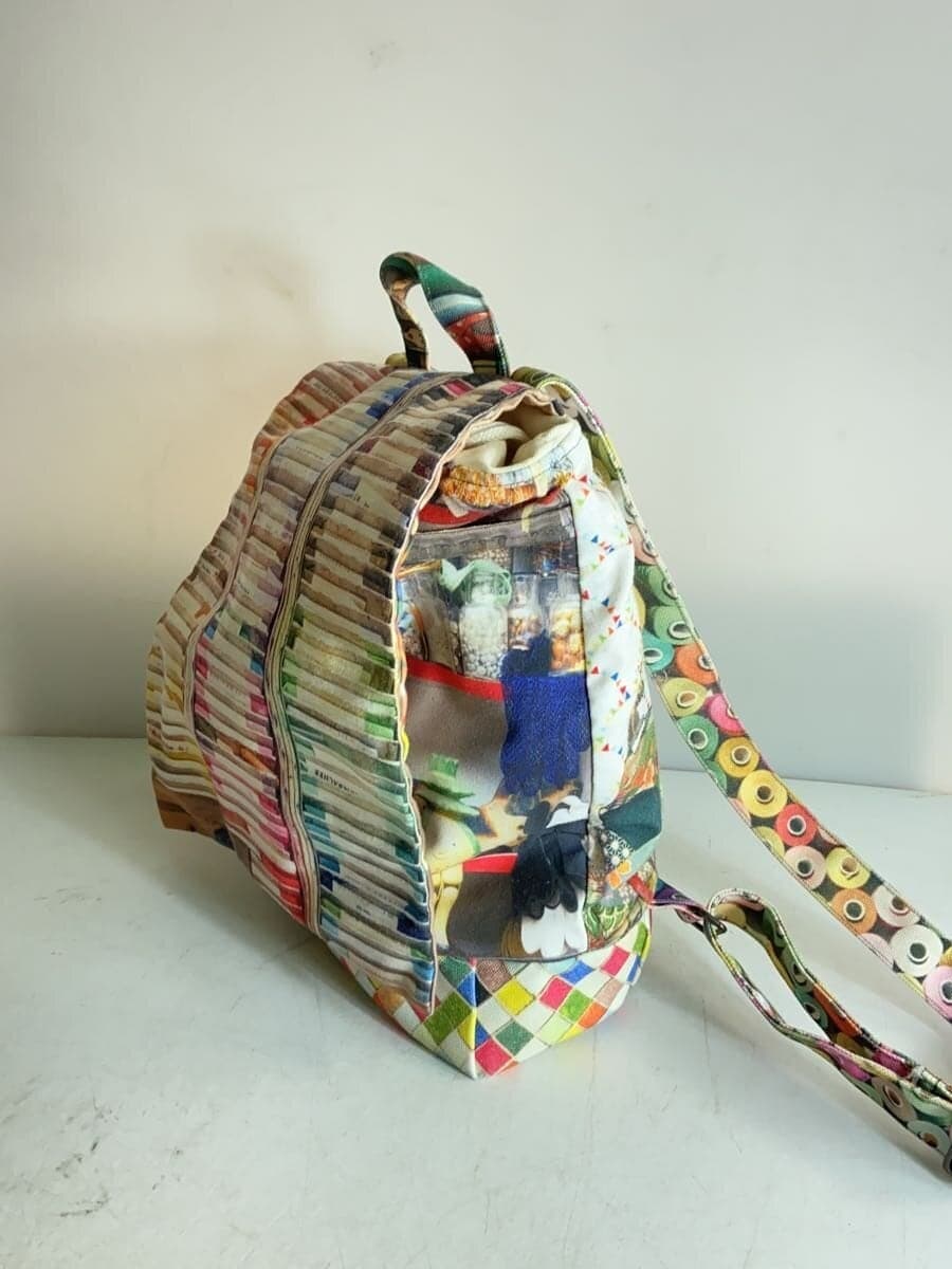 MARON BOUILLIE Backpack Canvas Multicolor 2