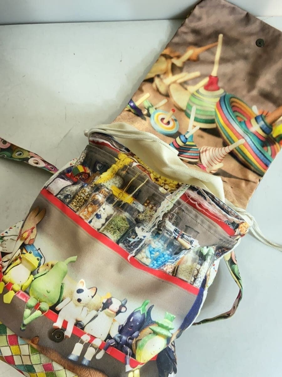 MARON BOUILLIE Backpack Canvas Multicolor 5