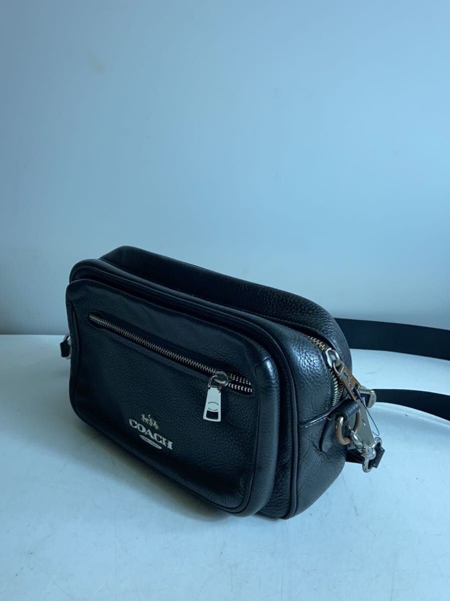 COACH Shoulder Bag Leather BLK 2
