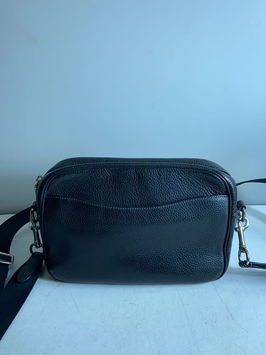 COACH Shoulder Bag Leather BLK 3