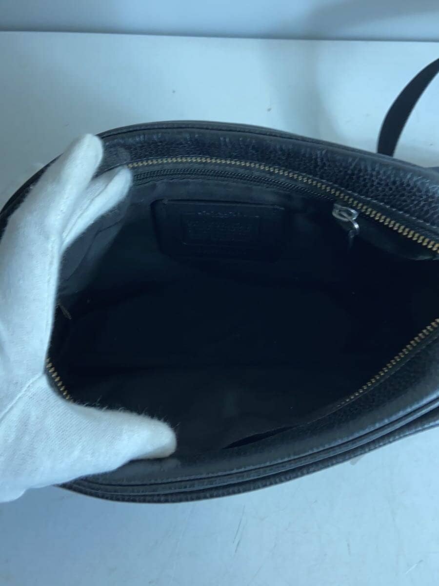 COACH Shoulder Bag Leather BLK 6