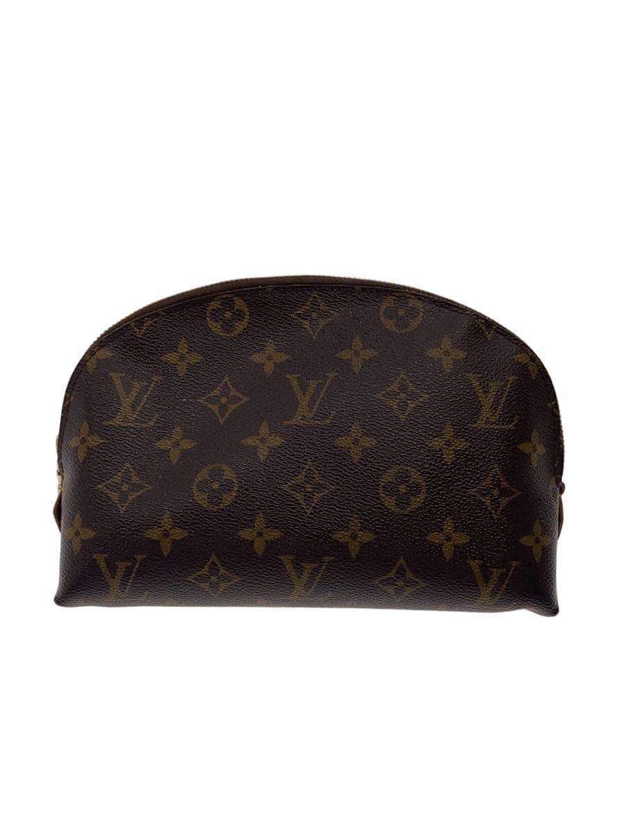 LOUIS VUITTON Pochette Cosmetic MM_Monogram Canvas PVC BRW All Over Pattern