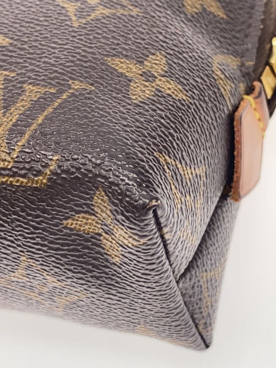 LOUIS VUITTON Pochette Cosmetic MM_Monogram Canvas PVC BRW All Over Pattern 9