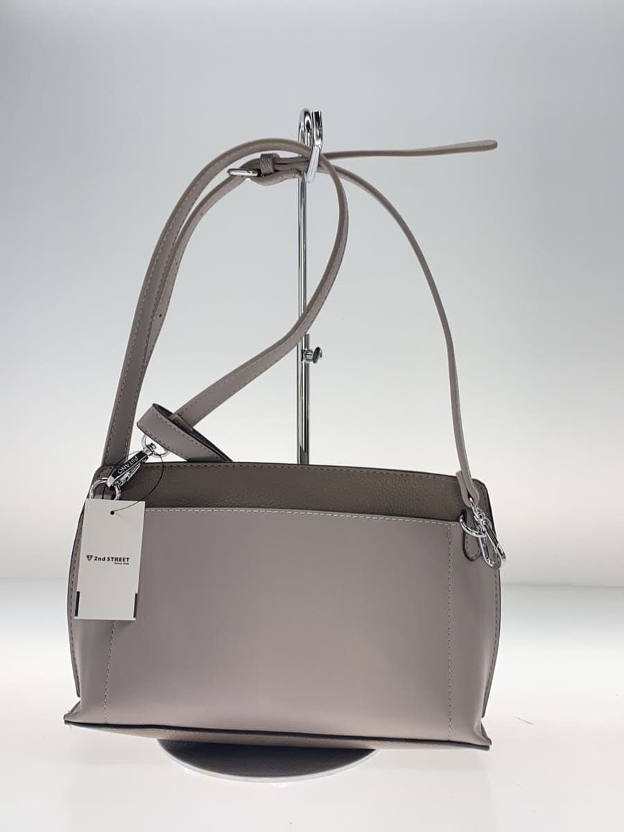 FIRANO Arno Label Shoulder Bag Faux Leather GRY Solid 3