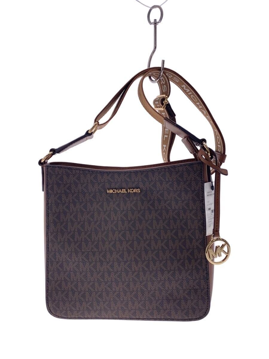 MICHAEL KORS Shoulder Bag Leather BRW All-over Pattern