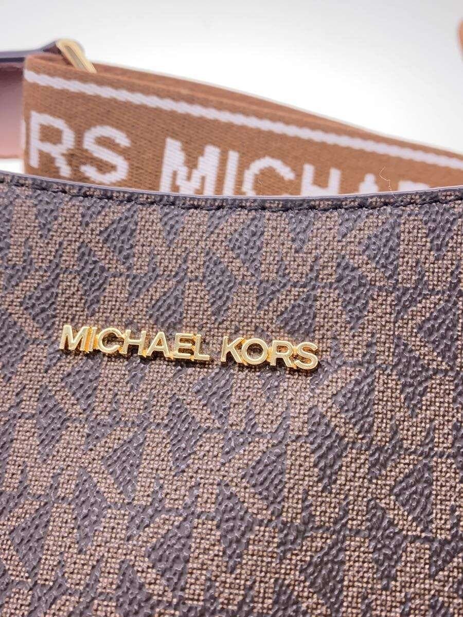 MICHAEL KORS Shoulder Bag Leather BRW All-over Pattern 5