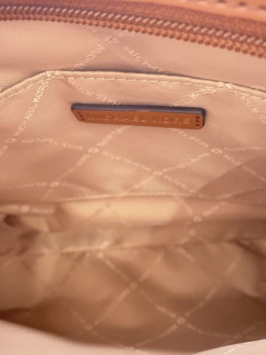 MICHAEL KORS Shoulder Bag Leather BRW All-over Pattern 6