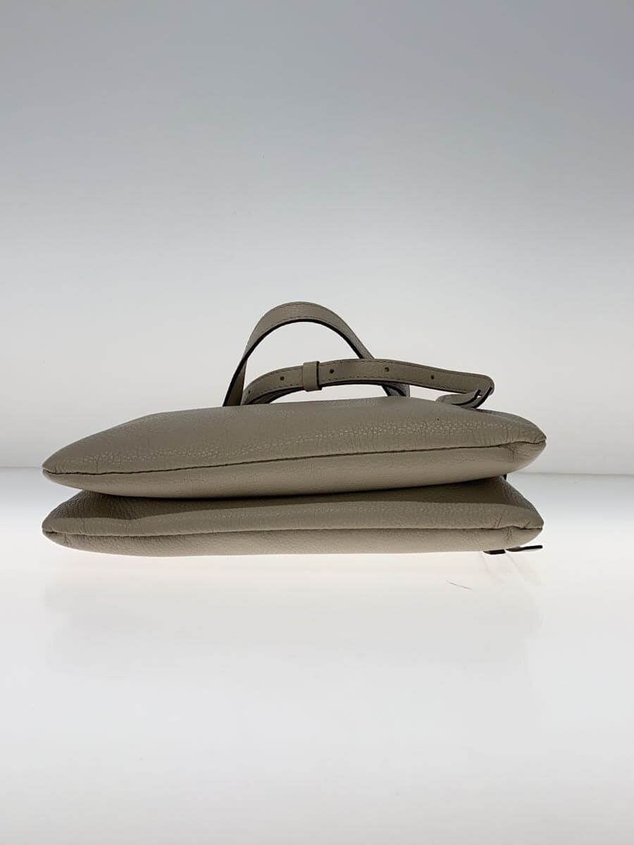 GIANNI CHIARINI Shoulder Bag Leather BEG Solid 4