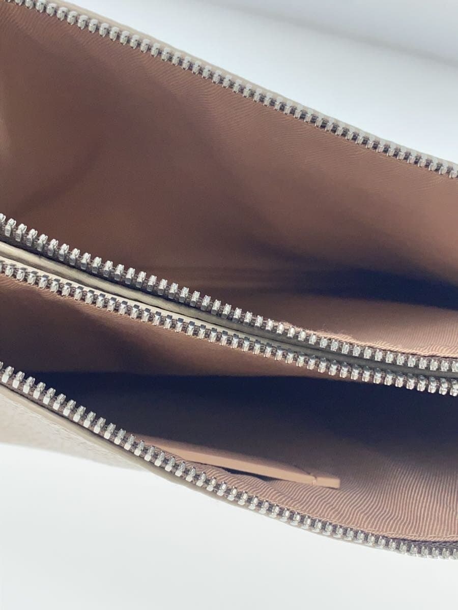 GIANNI CHIARINI Shoulder Bag Leather BEG Solid 6