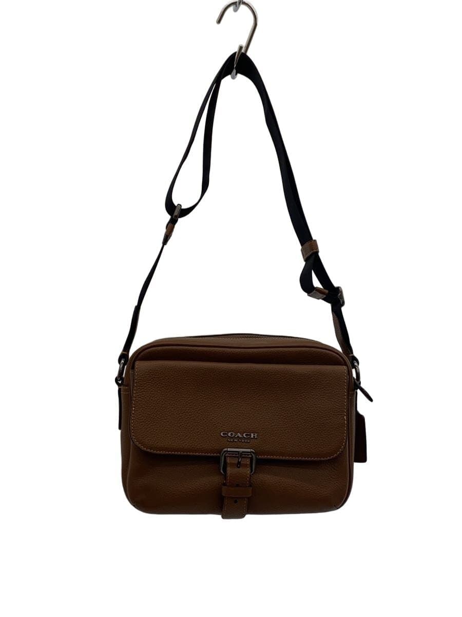 COACH Hudson Crossbody Leather BRW Solid