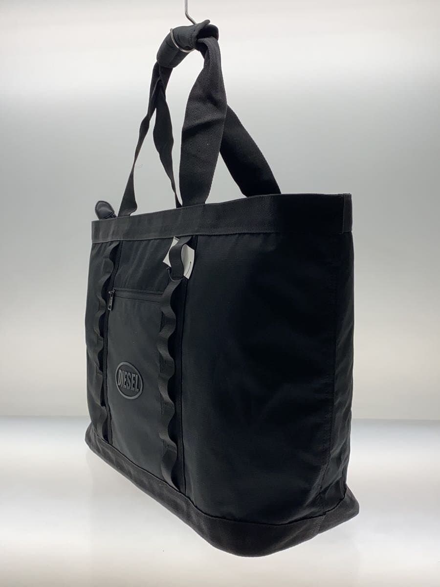 DIESEL Tote Bag Nylon Black Plain 2