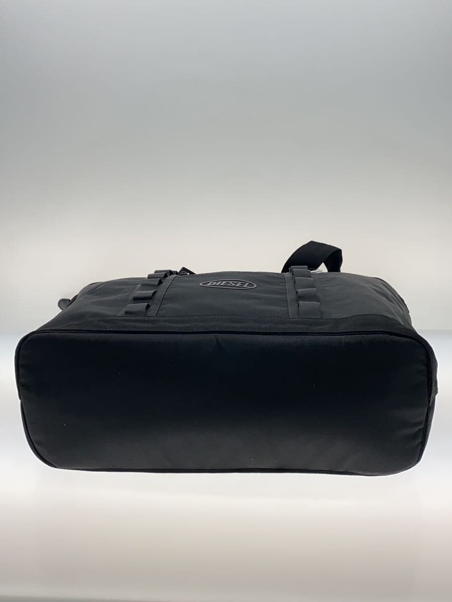 DIESEL Tote Bag Nylon Black Plain 4