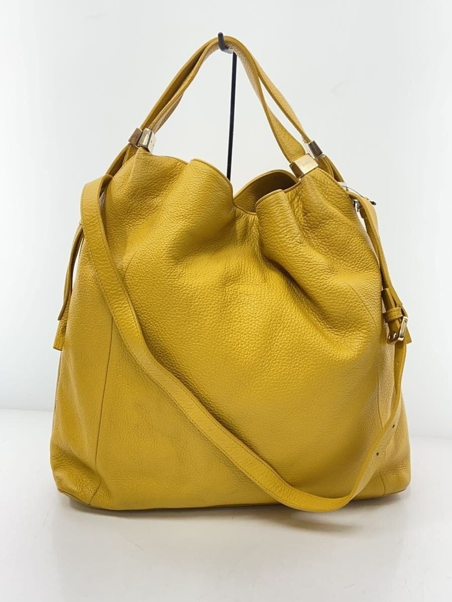 FURLA Shoulder Bag YLW Solid 3