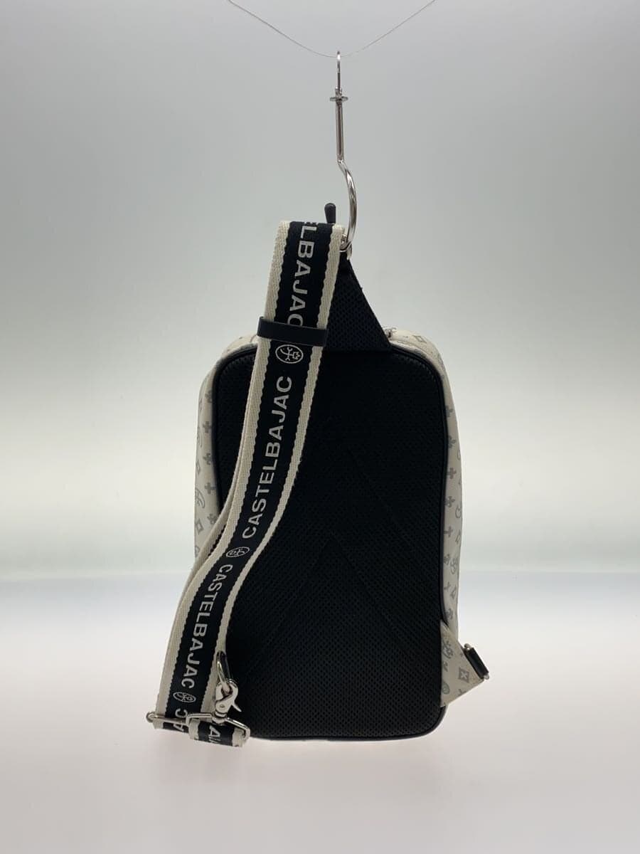 CASTELBAJAC Nice Body Bag Shoulder Bag WHT All Over Pattern 3