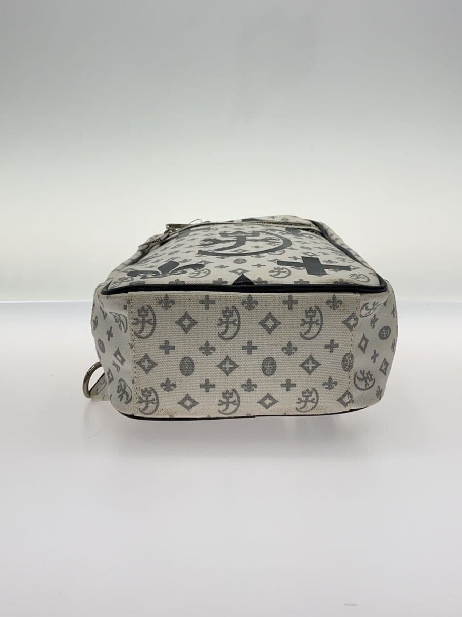 CASTELBAJAC Nice Body Bag Shoulder Bag WHT All Over Pattern 4