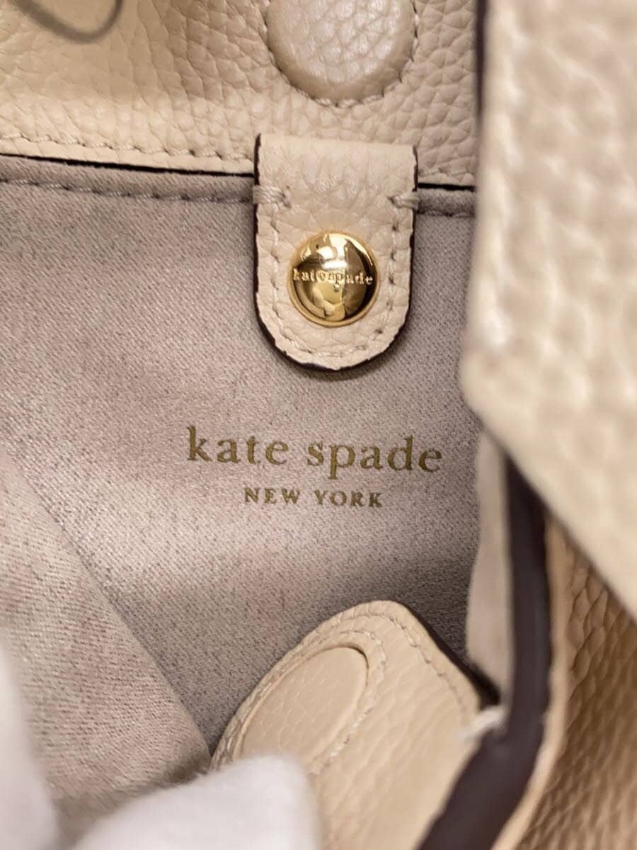 kate spade new york Knot 2-Way Shoulder Bag Handbag Leather CRM K6552 5