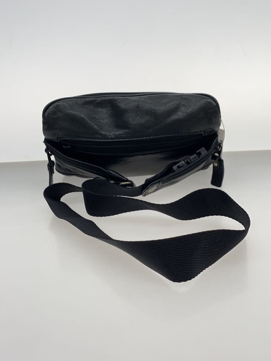 KARUWAZA Waist Bag Leather BLK 3