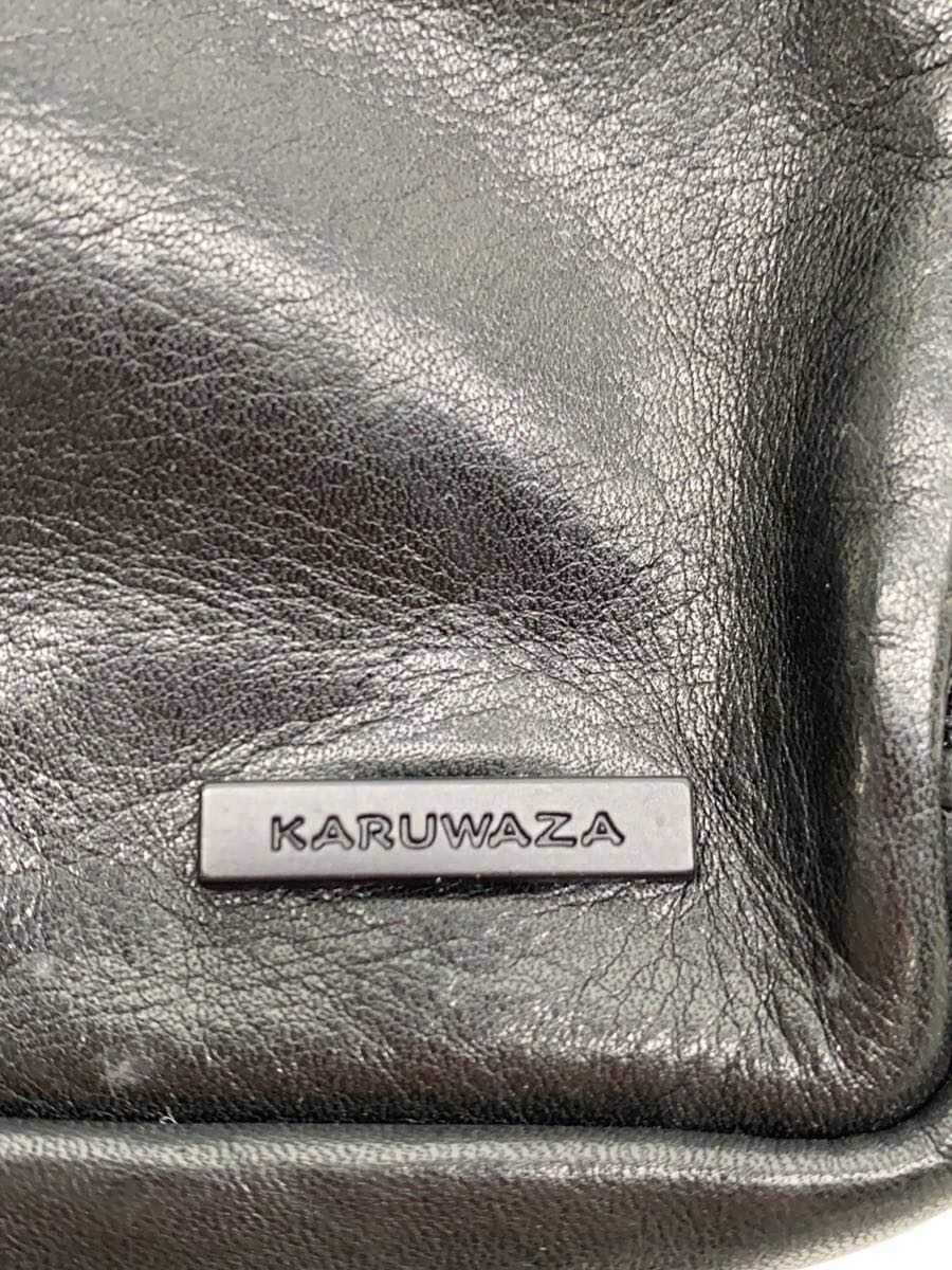 KARUWAZA Waist Bag Leather BLK 5