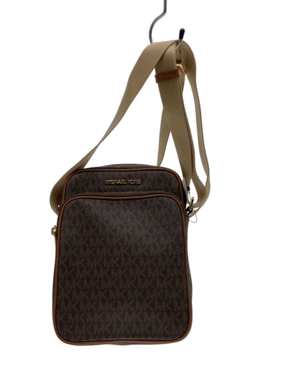 MICHAEL KORS Shoulder Bag Leather BRW All Over Pattern 35H9GTVC1B