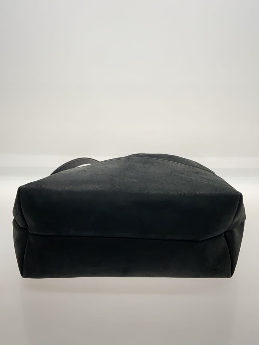 Other Brand Shoulder Bag Leather BLK Solid 4