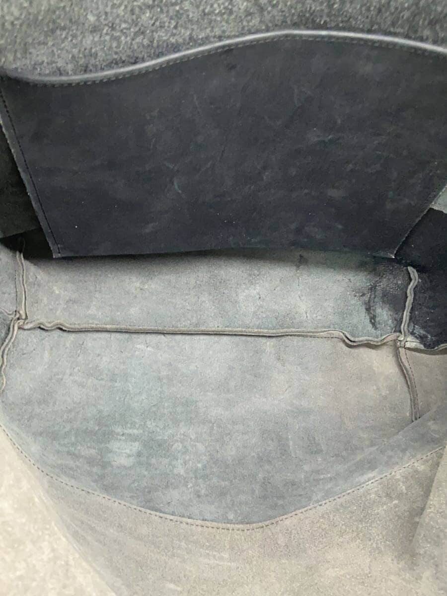 Other Brand Shoulder Bag Leather BLK Solid 5