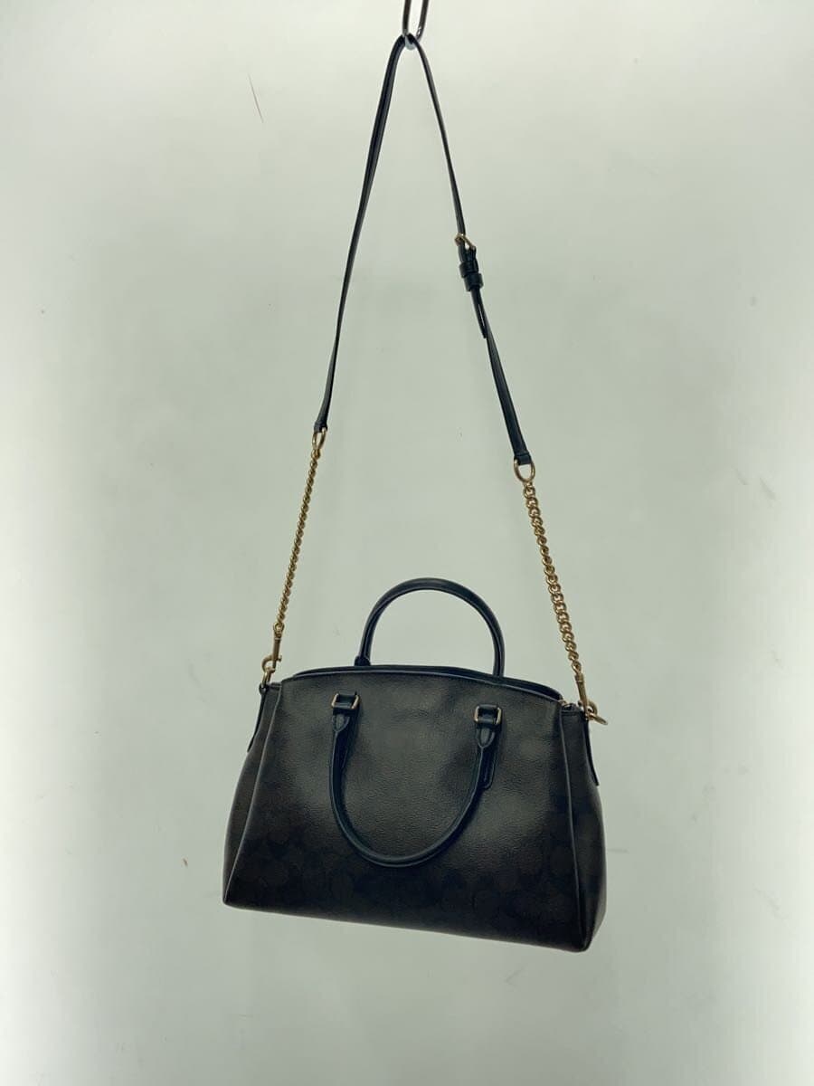 COACH Sage Carryall_Signature_Black Leather BRW All Over Pattern 3