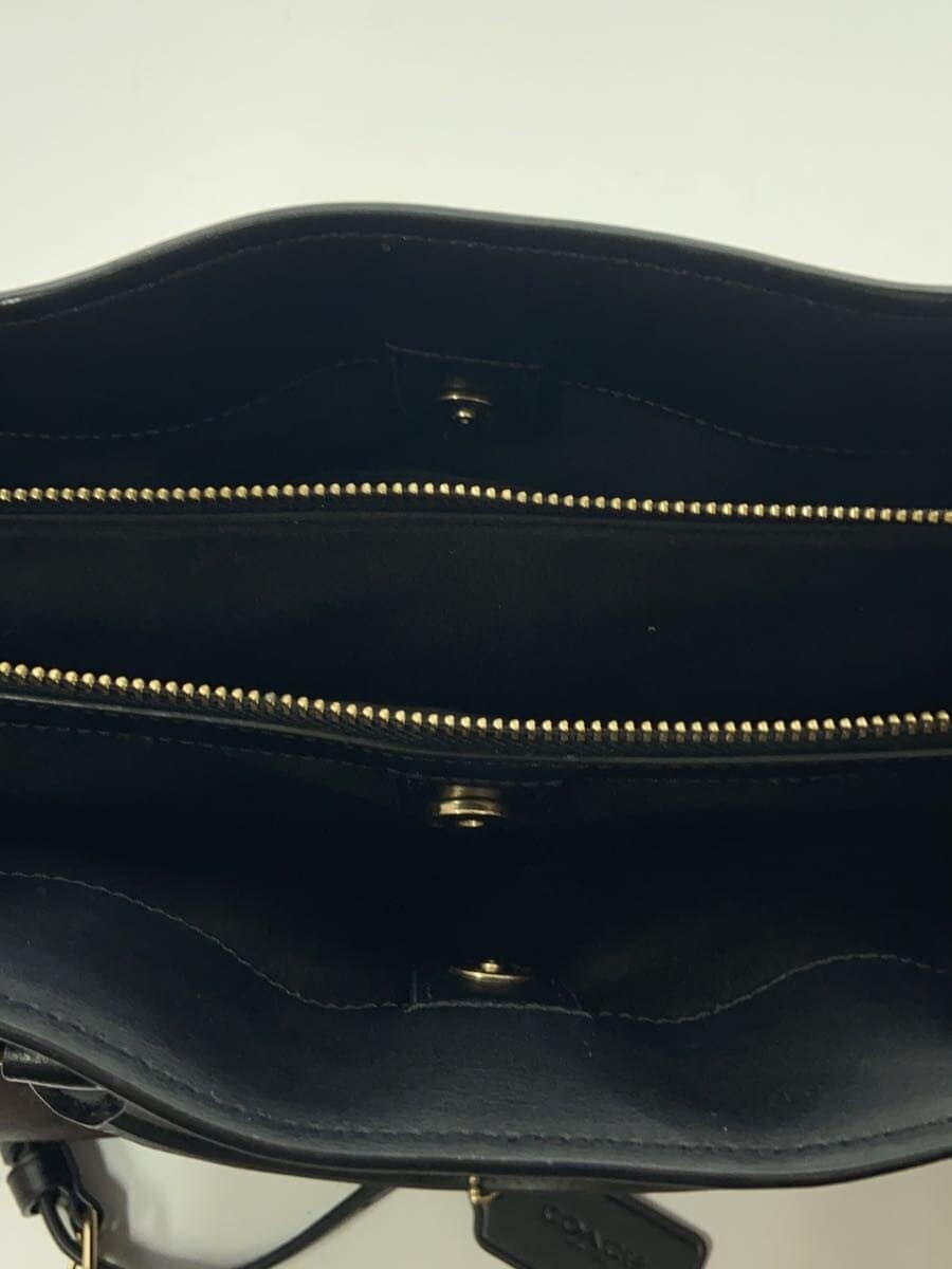 COACH Sage Carryall_Signature_Black Leather BRW All Over Pattern 6