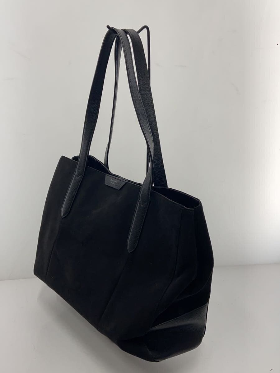 PELLE MORBIDA Colore Tote Bag Suede BLK 2