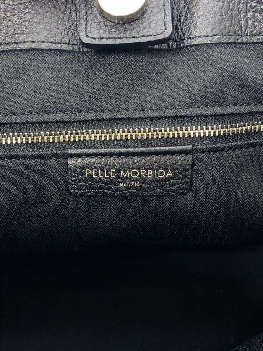 PELLE MORBIDA Colore Tote Bag Suede BLK 5