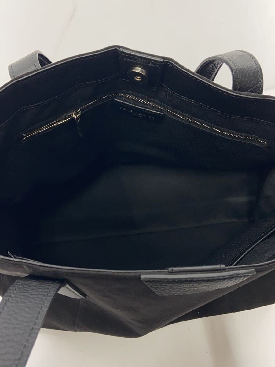 PELLE MORBIDA Colore Tote Bag Suede BLK 6