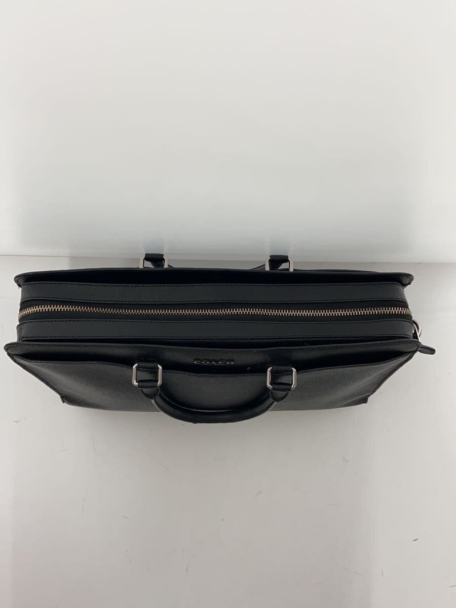 COACH Briefcase Leather BLK 4